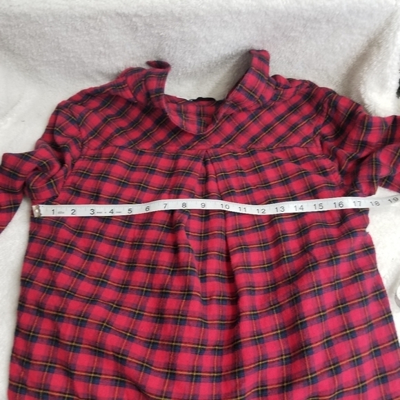BDG Flannel Peplum Shacket/Shirt - Picture 6 of 7